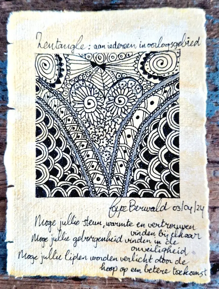 Zentangle SensZenjoy - SensZenjoy De hartmeditatie waarin je compassie naar jezelf en anderen beoefent