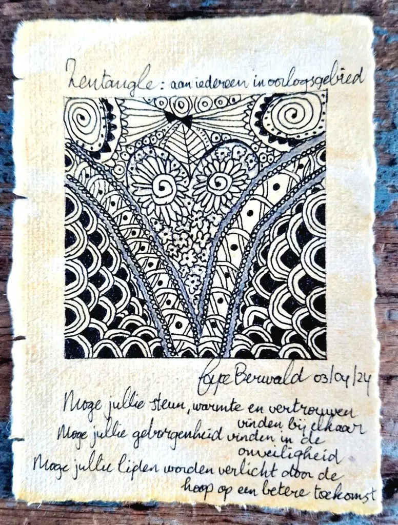 Zentangle SensZenjoy - SensZenjoy De hartmeditatie waarin je compassie naar jezelf en anderen beoefent
